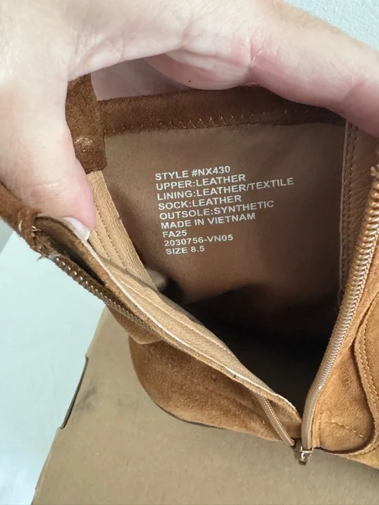 New Madewell The Idris Ankle Boot In Suede Size 9.5 - Picture 13 of 14